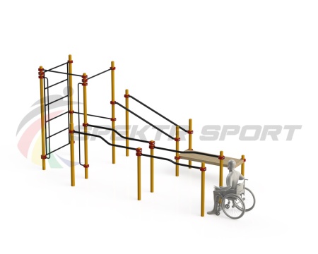 Купить Спортивный комплекс для инвалидов-колясочников WRK-D16_76mm в Козьмодемьянске 